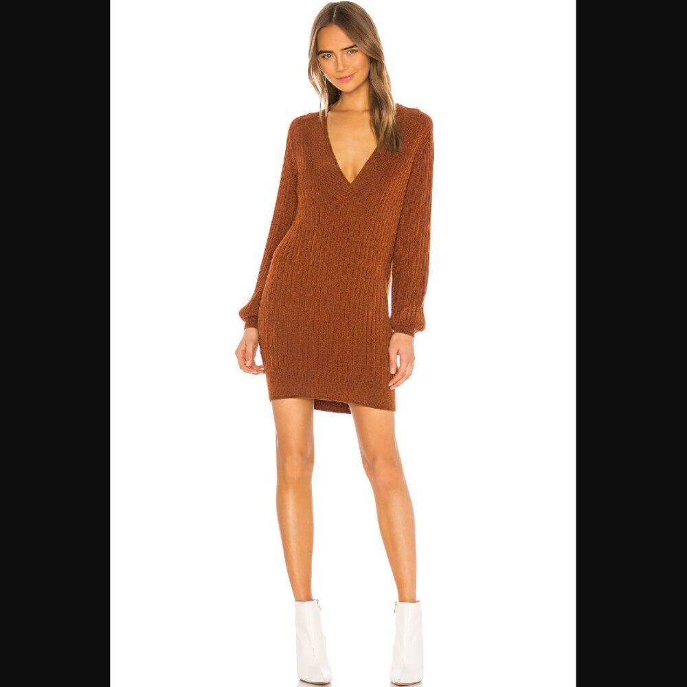 NWT Revolve x One Grey Day London Veloutino Dress in Canyon | size L